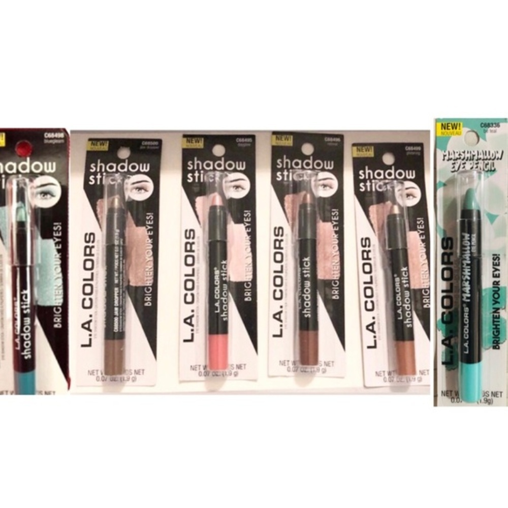 2pack Assorted Creamy metallic eye Shadow stick & marshmallow eye pencils‎ Free